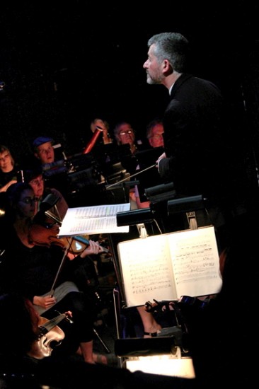 Maestro Jos� Luis Moscovich conducting the West Bay Opera Orchestra