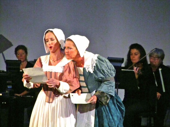 Meghan Dibble as Meg Page and Marcelle Dronkers as Alice Ford