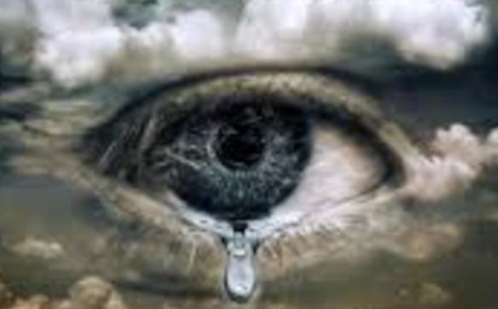 A tear falls to the parchment; photo from the web:okaycomputer.thoughts.com